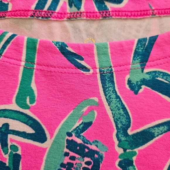 GIRL'S LILLY PULITZER MINI SOPHIE DRESS MANDEVILLA PINK LUCKY ELEPHANT PRINT - Picture 7 of 10